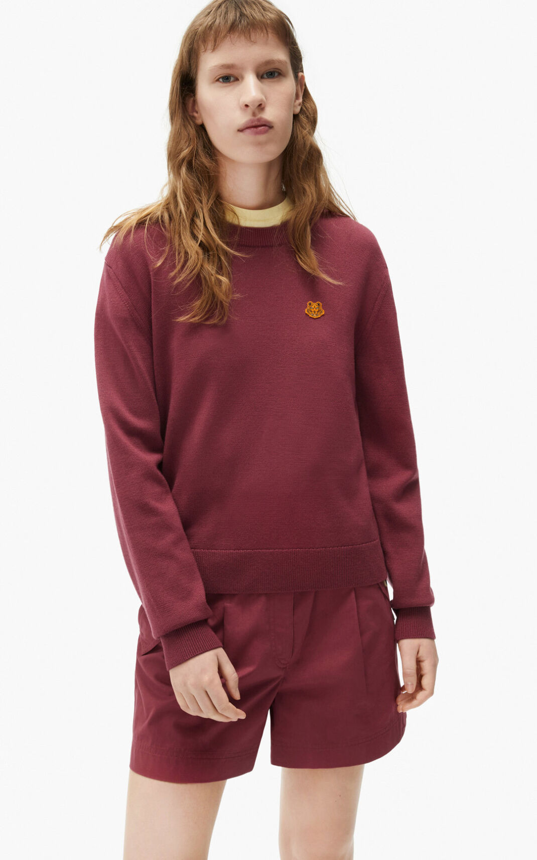 Suéter Kenzo Tiger Crest merino wool Feminino - Pretas | 154PWFCUA